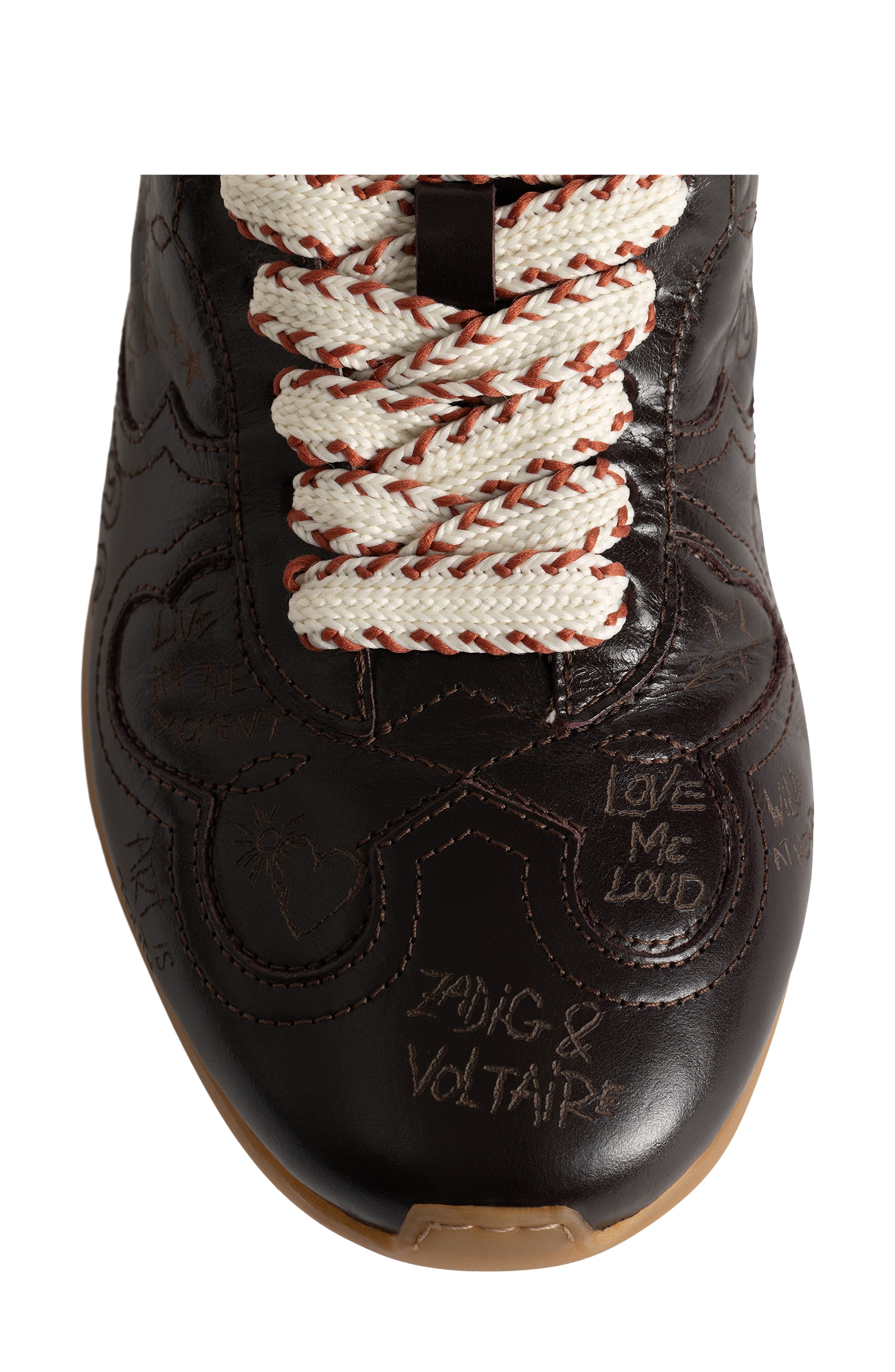 ZV Dance Vintage Laser Sneaker, Alternate, color, BROWNIE
