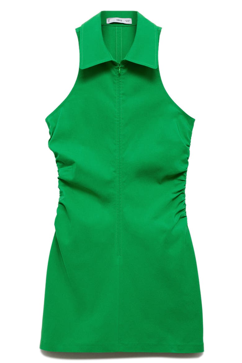 Sleeveless Zip Shirtdress, Alternate, color, GREEN