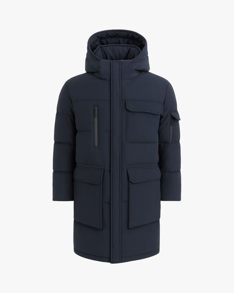 COMPASS | Hooded Recycled Down Winter Jacket