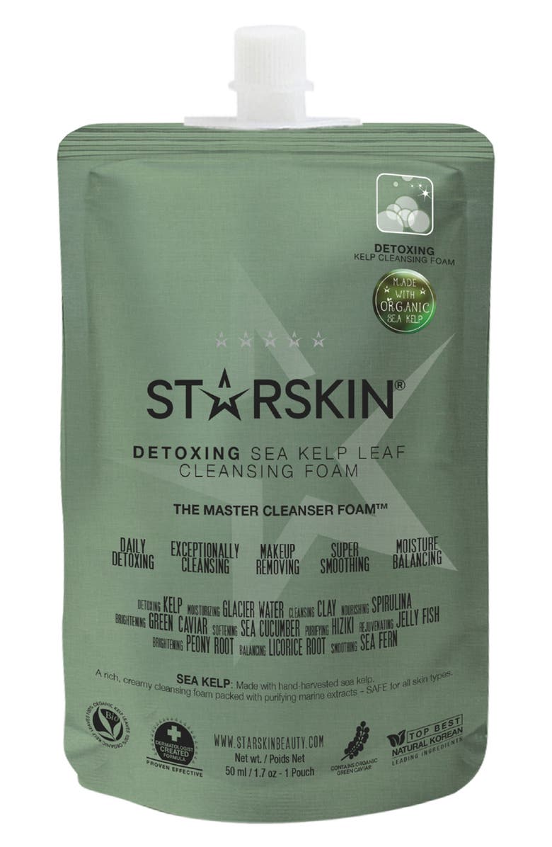 Starskin <sup>®</sup> Detoxing Sea Kelp Leaf Cleansing Foam, Main, color,