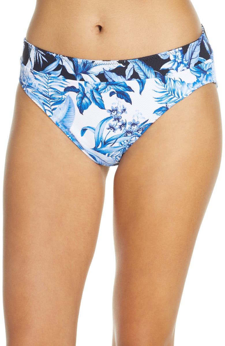 Tommy Bahama Indigo Garden Reversible Bikini Bottoms, Alternate, color, 