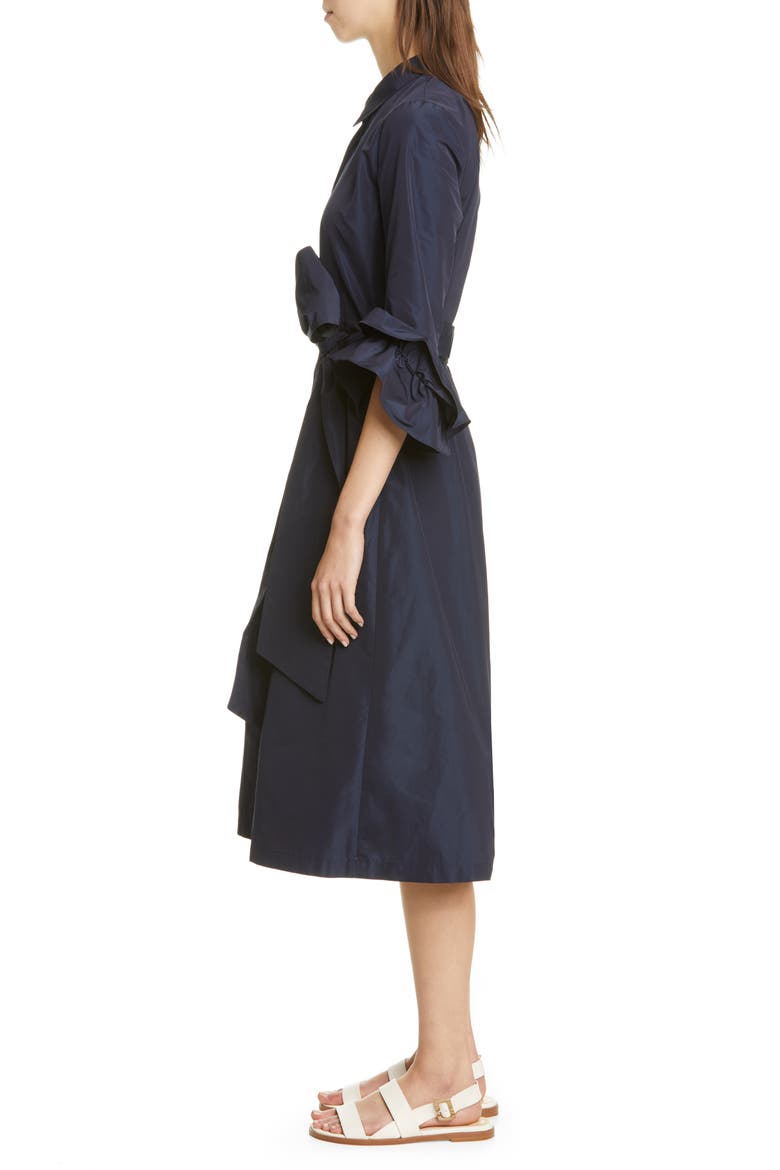 Hughes Midi Shirtdress, Alternate, color, ADMIRAL BLUE IRIDESCENT