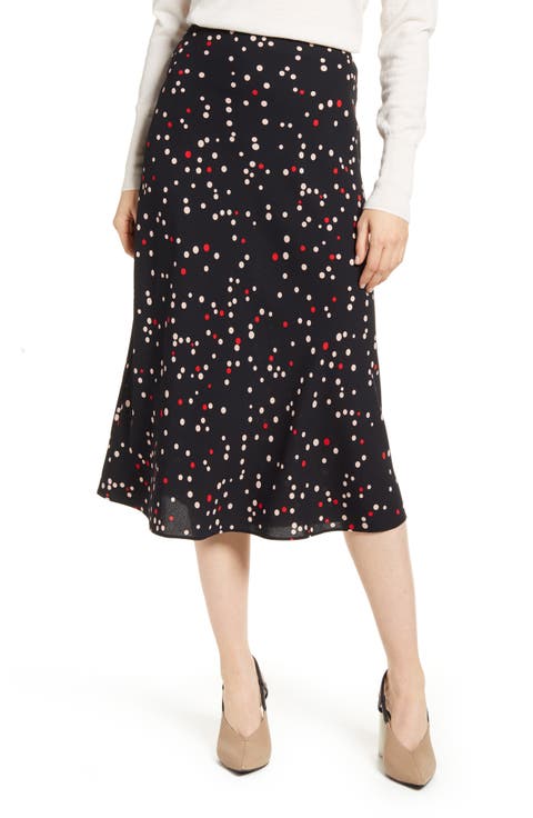 Bias Cut A-Line Skirt (Regular & Petite)