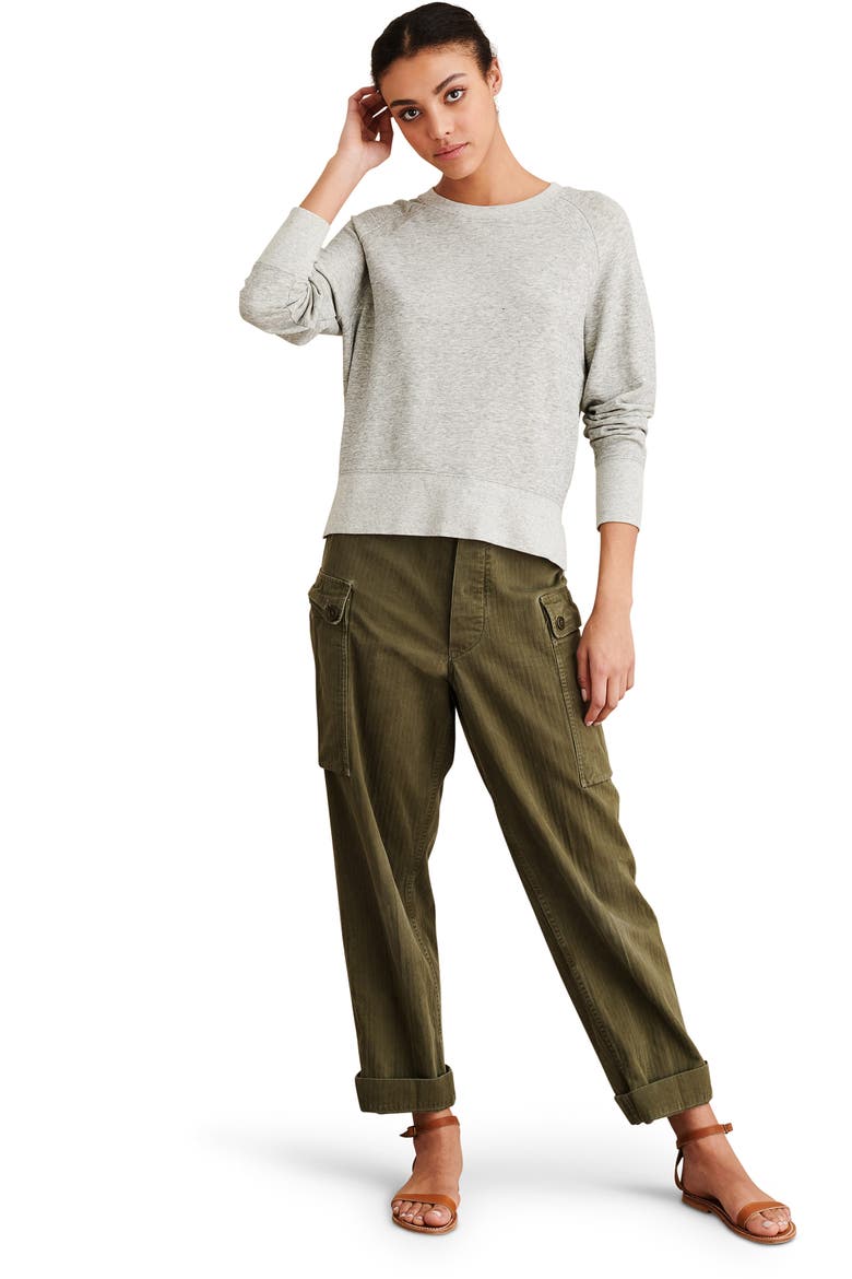 Raglan Sleeve Sweatshirt, Alternate, color, HEATHER GRAY
