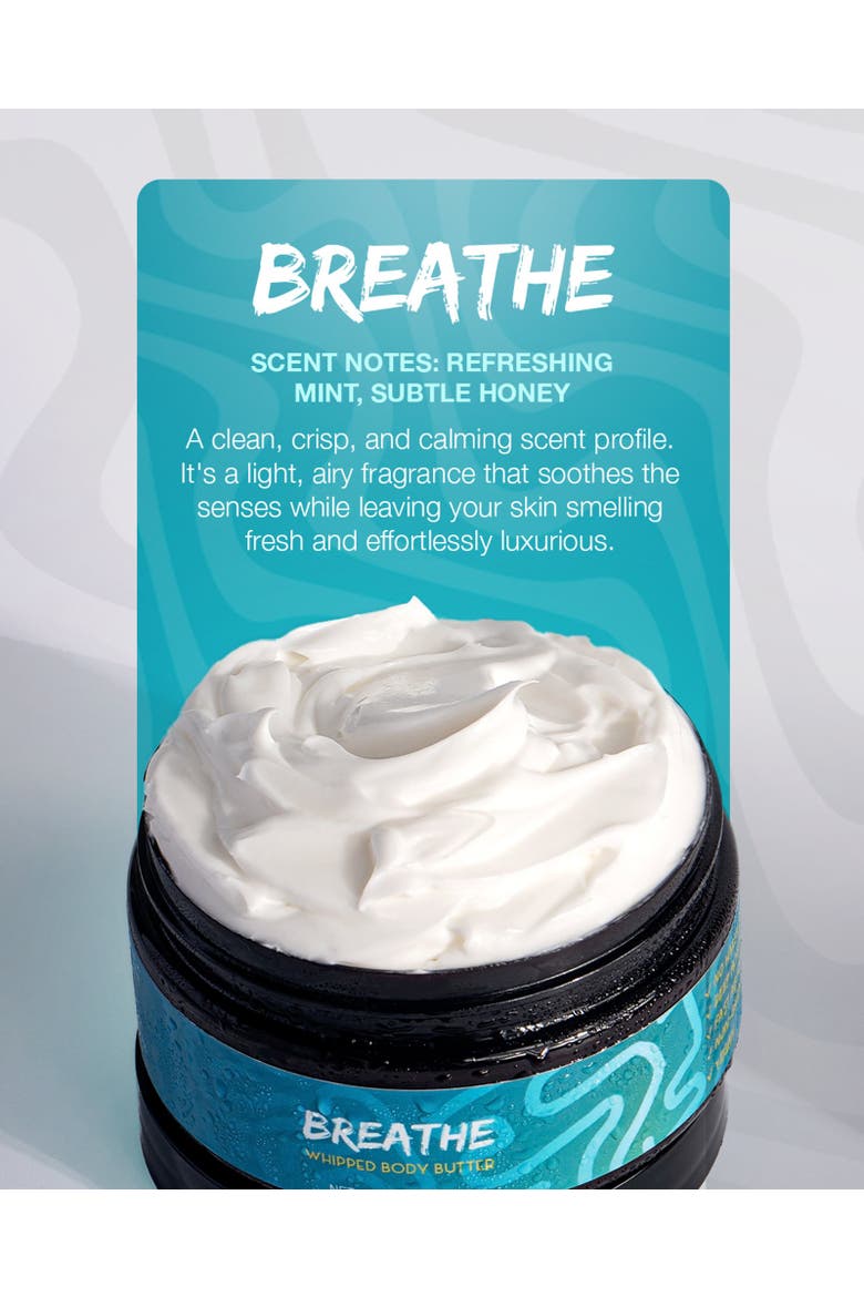 Breathe Whipped Body Butter, Alternate, color, Aqua