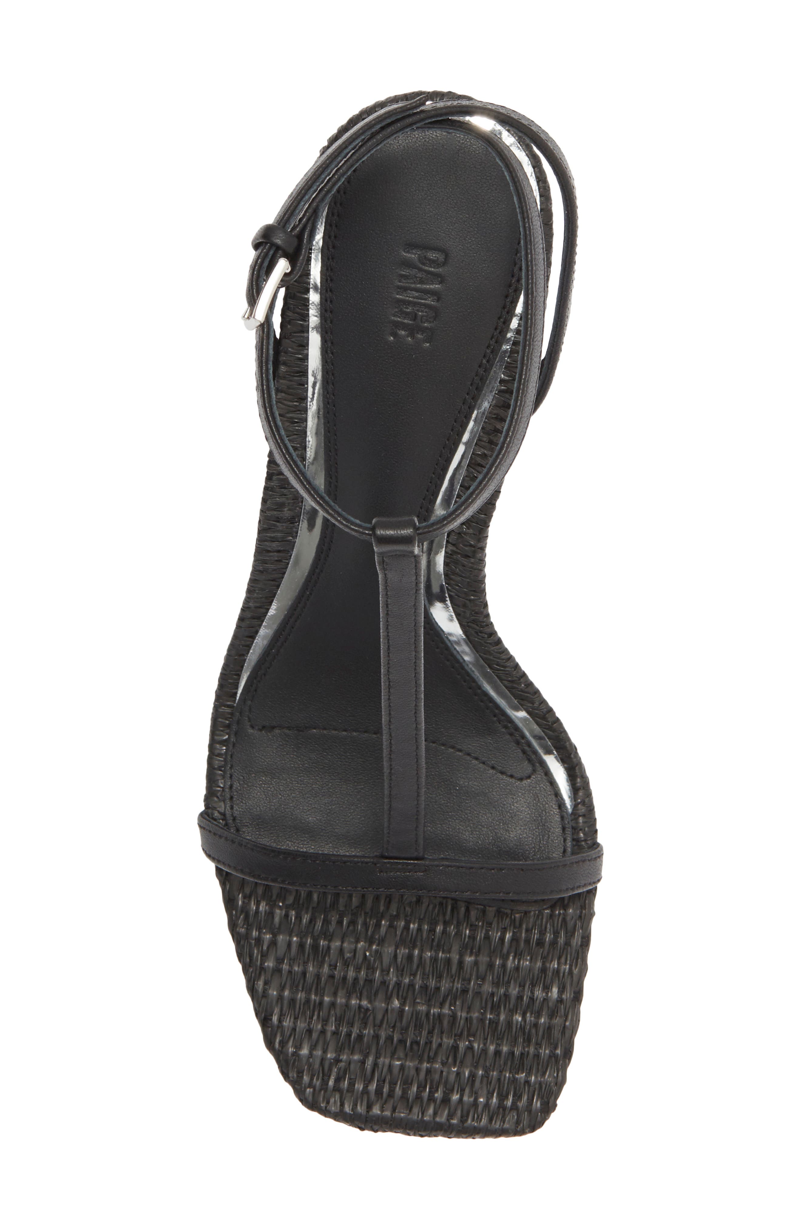 PAIGE Barrett Sandal, Alternate, color, Black