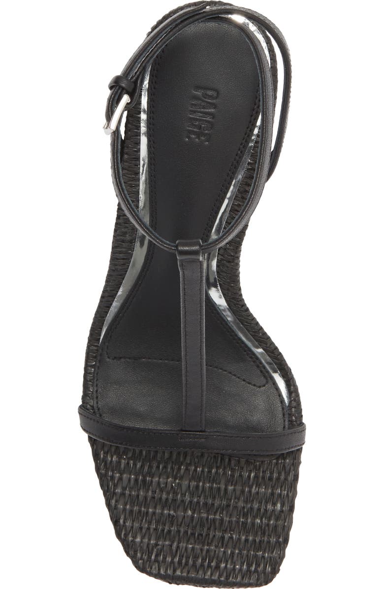 PAIGE Barrett Sandal, Alternate, color, Black
