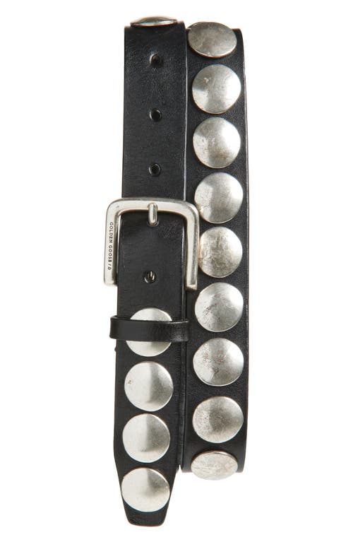 Golden Goose Trinidad Studded Leather Belt In Black