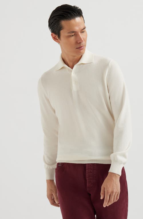 Brunello Cucinelli Polo-style Sweater In Neutral