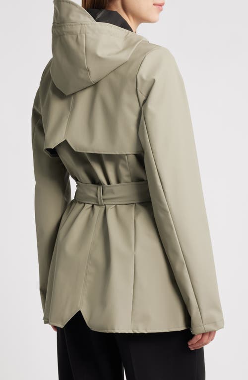 Rains Curve Waterproof Rain Jacket In Green