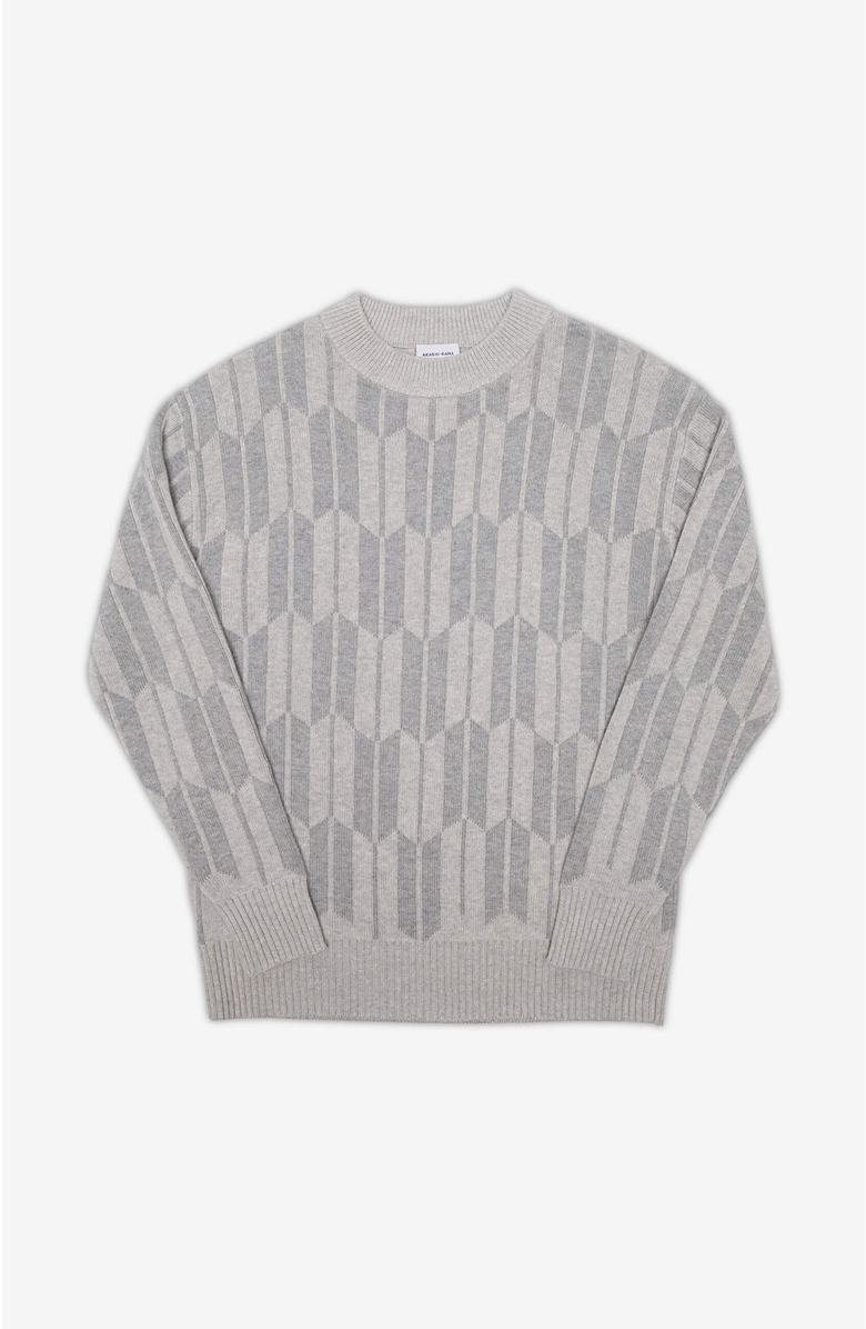AKASHI-KAMA Arrow Crewneck Sweater, Main, color, Grey