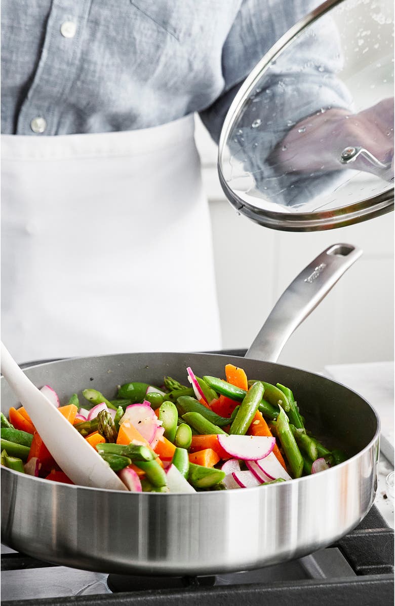 GreenPan Chatham Stainless Steel Ceramic Nonstick 12-Piece Cookware Set, Alternate, color, Stainless Steel