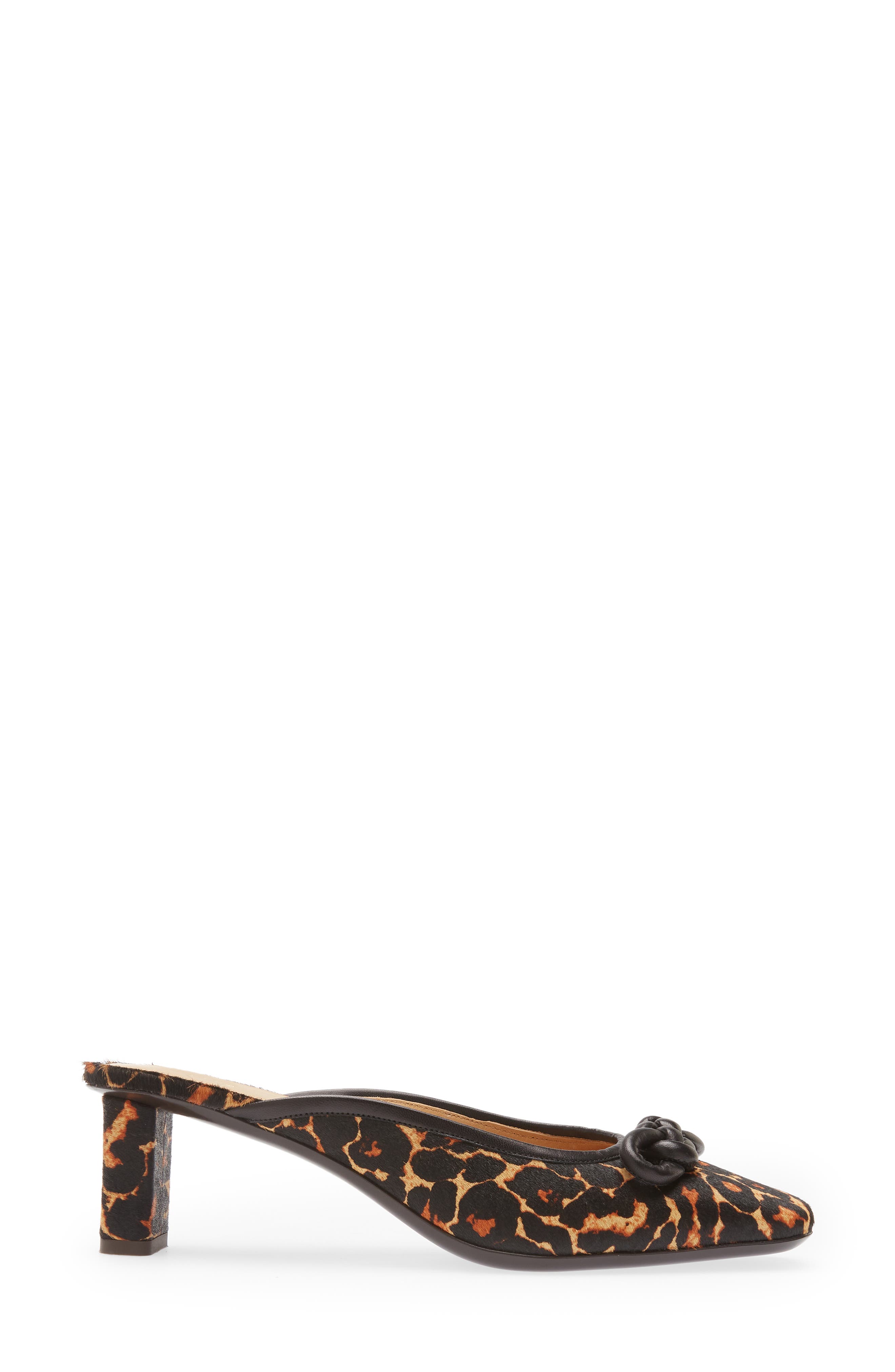 FRAME Le Isla Leopard Print Genuine Calf Hair Mule, Alternate, color, 