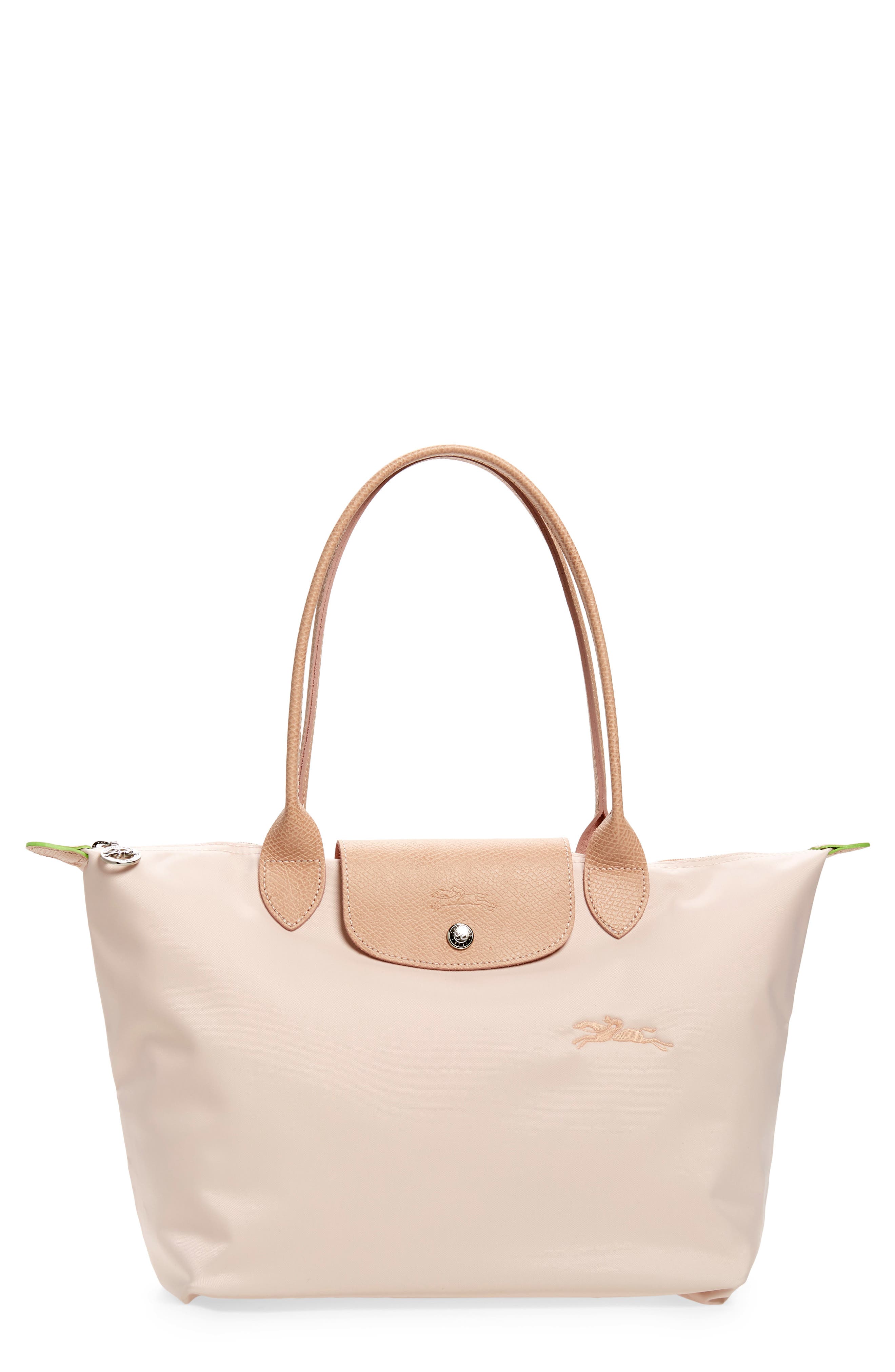 Medium Le Pliage Recycled Canvas Shoulder Tote Bag, Main, color, FLOWERS