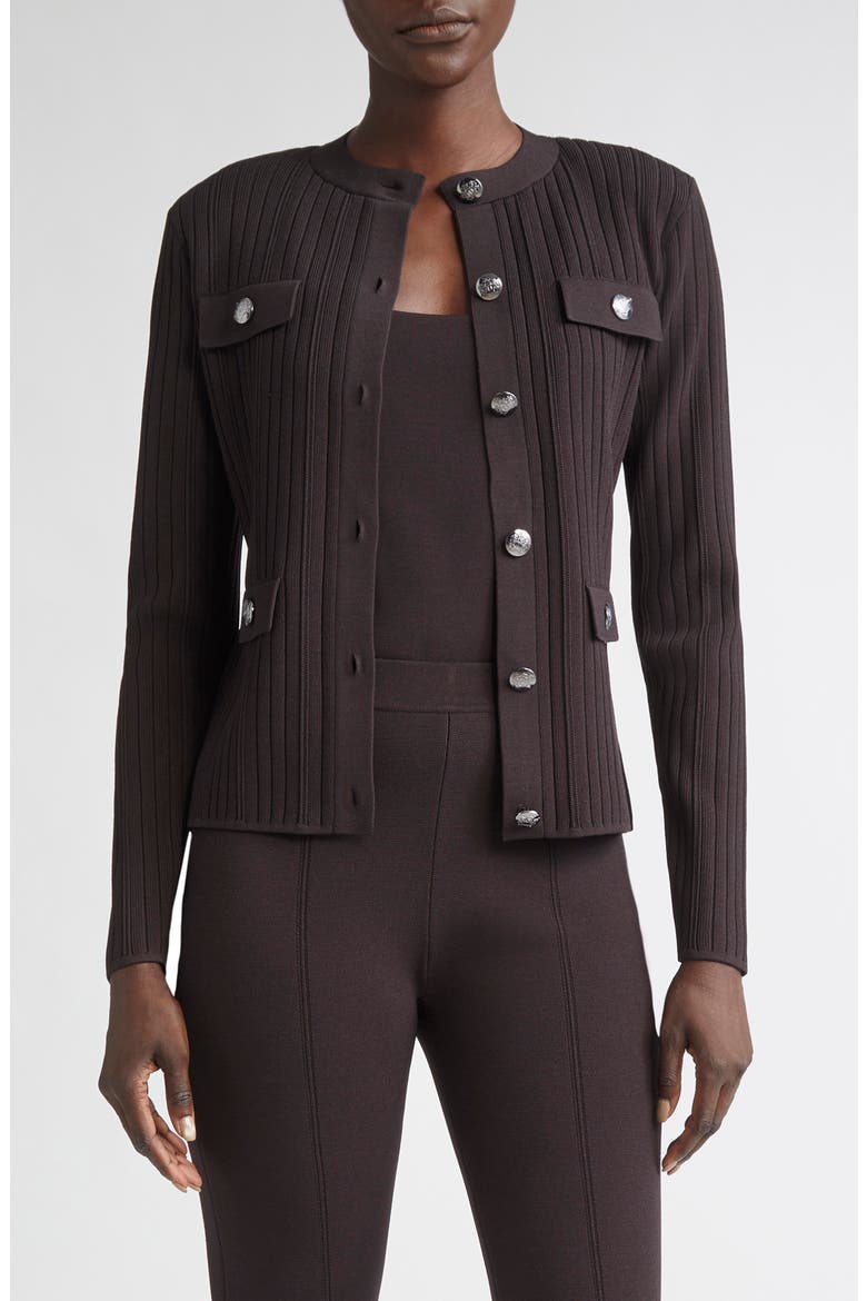 Libby Robinson Rib Jacket, Main, color, MOCHA
