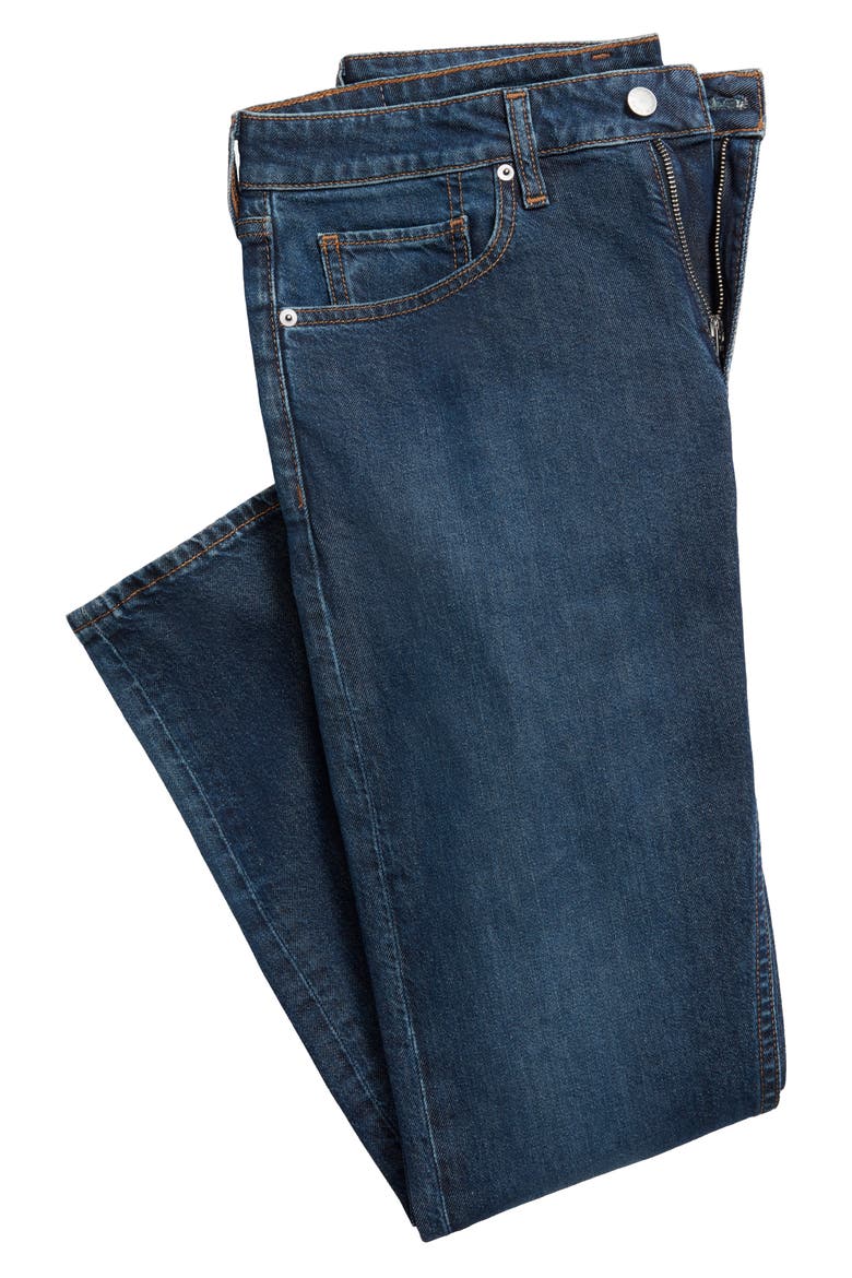 All Season Slim Fit Stretch Jeans, Alternate, color, SKIPPER DARK WASH