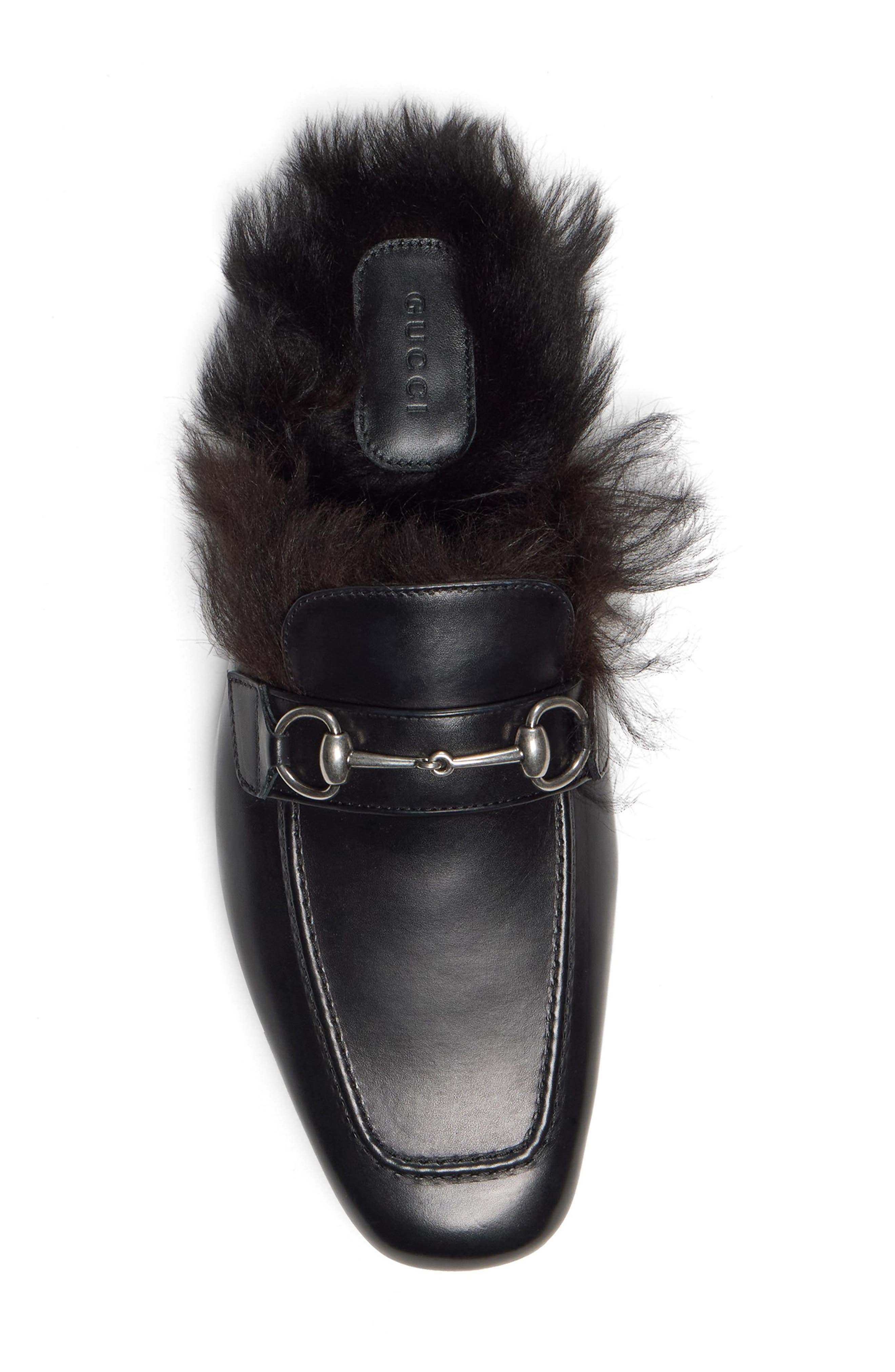 Larindo Genuine Shearling Lined Mule, Alternate, color, 1000 BLACK/BLACK