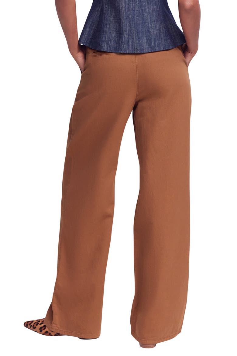 Mayfair Pleat Detail Wide Leg Trousers, Alternate, color, GINGER