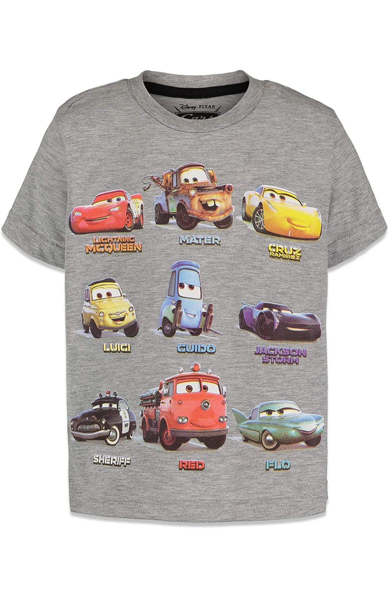 Disney Cars 3-Pack T-Shirts, Alternate, color, Black Red Grey Mcqueen
