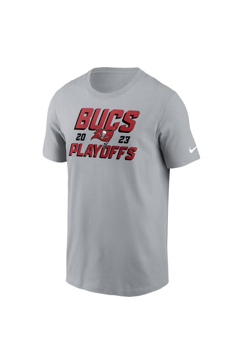 Men's Nike Gray Tampa Bay Buccaneers 2023 NFL Playoffs Iconic T-Shirt, Alternate, color, Gray