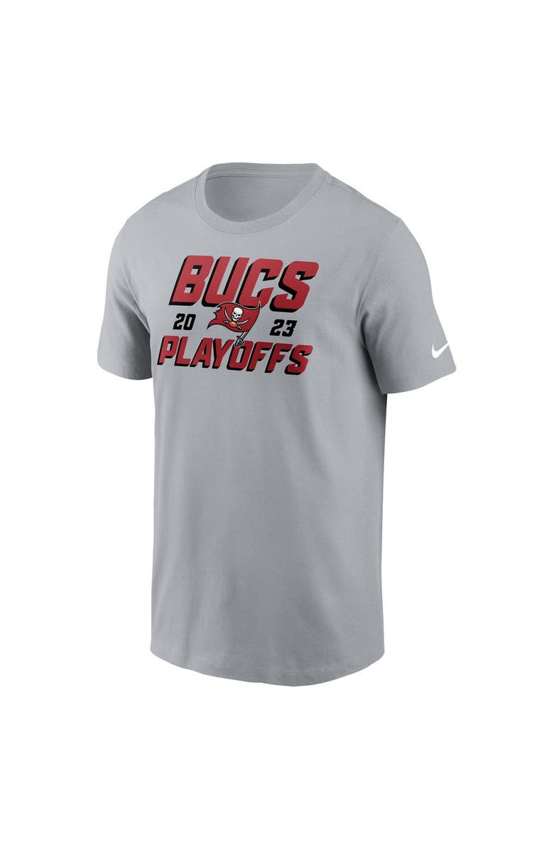 Nike Men's Nike Gray Tampa Bay Buccaneers 2023 NFL Playoffs Iconic T-Shirt, Alternate, color,