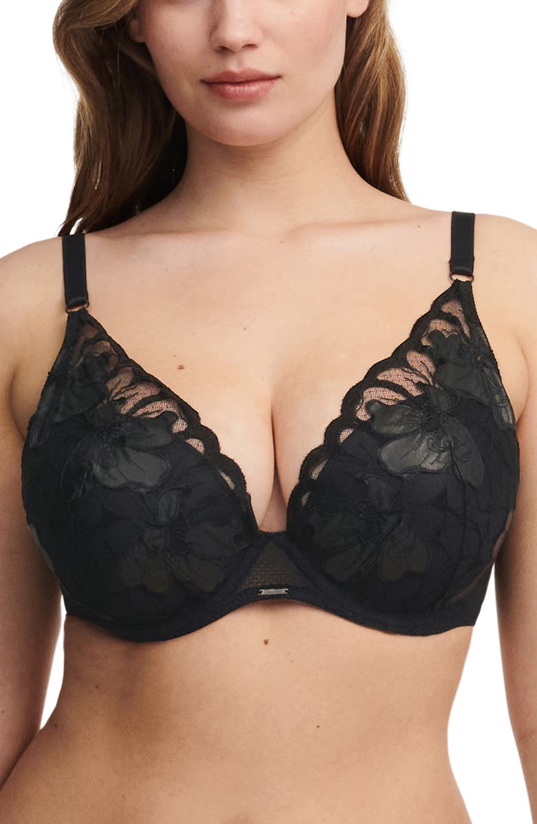 Chantelle Lingerie FLEURS PLUNGE T-SHIRT BRA, Alternate, color,