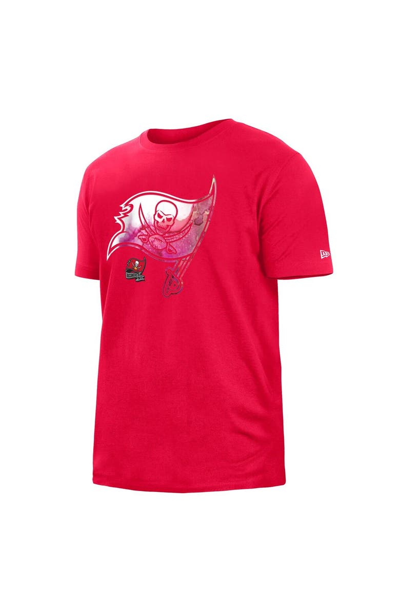 New Era Men's New Era Red Tampa Bay Buccaneers 2022 Sideline Ink Dye T-Shirt, Alternate, color, Red