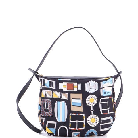 Sursoie To Go Pouch Printed Silk and Leather