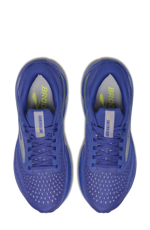 Brooks Adrenaline Gts 24 Running Shoe In Amparo/thistle/yellow