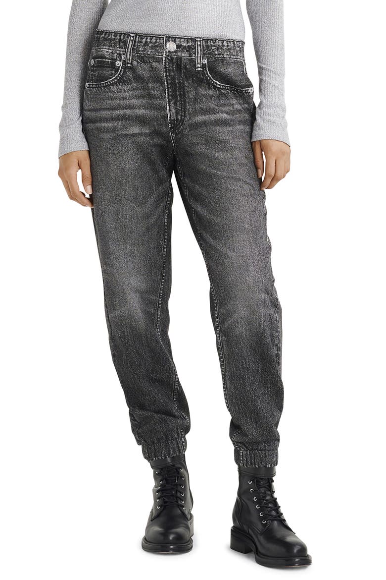 rb Miramar Cotton Terry Jogger Sweatpant Jeans, Main, color, BLACK MAGIC