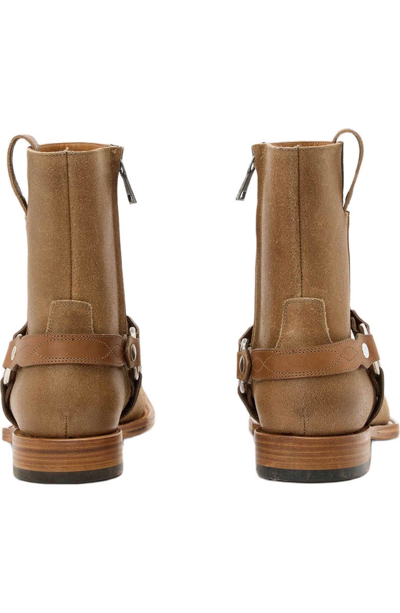 John Varvatos Broome Harness Boot, Alternate, color, Wood Brown