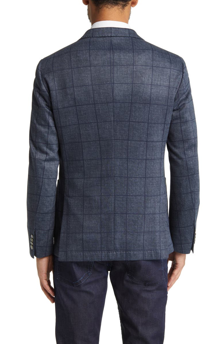 BOSS Hanry Slim Fit Windowpane Plaid Sport Coat, Alternate, color, 
