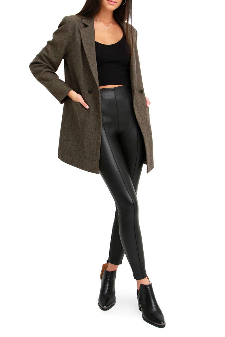 Kensington Oversize Double Breasted Wool Blend Coat, Alternate, color, BROWN