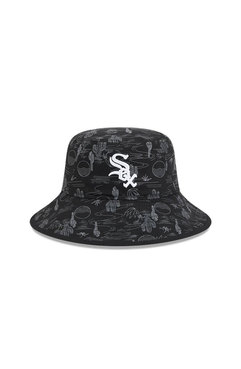 New Era Youth New Era  Black Chicago White Sox 2025 Spring Training All Over Print Bucket Hat, Alternate, color, Black