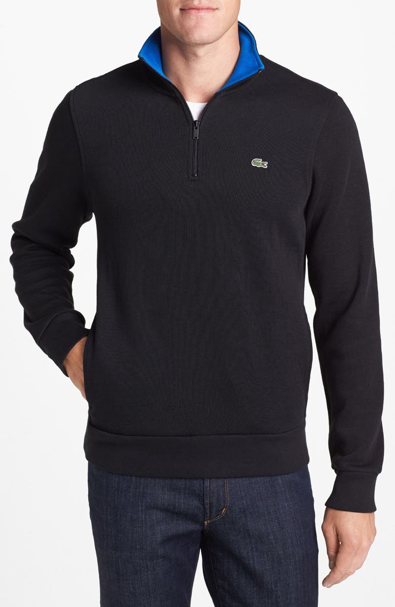Lacoste Quarter Zip Sweatshirt, Main, color,