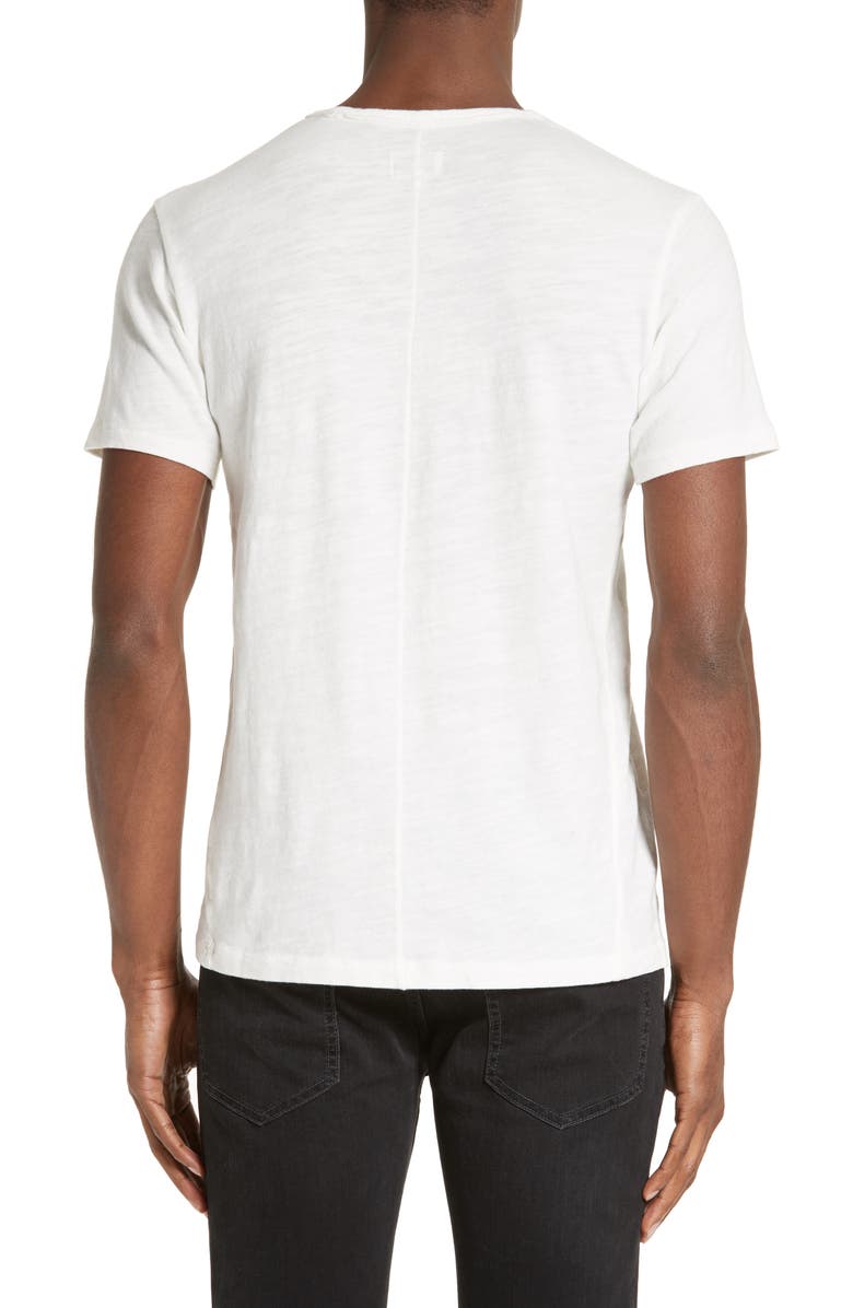 rag & bone Slim Fit Slubbed Cotton T-Shirt, Alternate, color, White