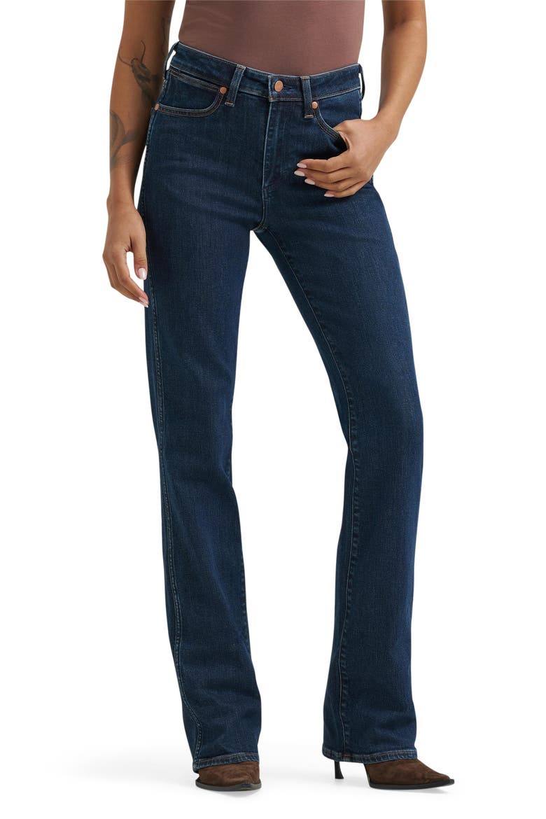 Dallas High Waist Bootcut Jeans, Main, color, INDIGO ECLIPSE