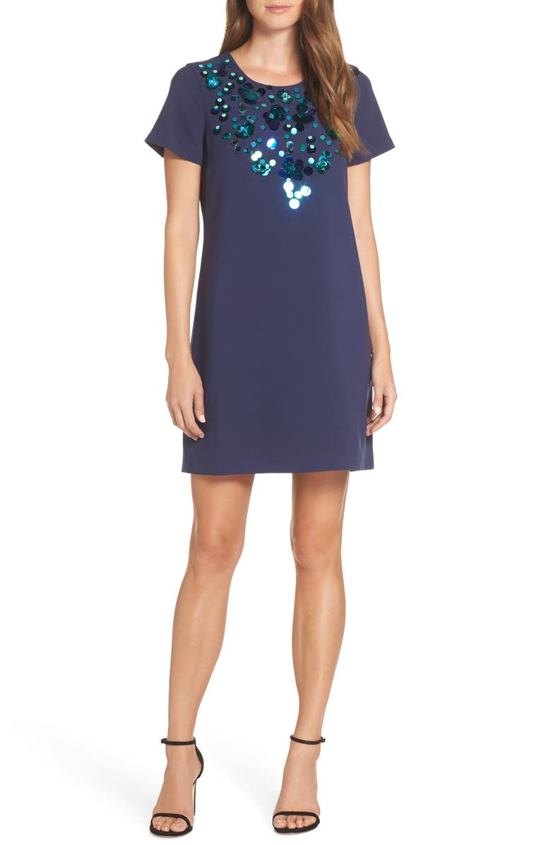 Lilly Pulitzer<sup>®</sup> Havyn Embellished Shift Dress, Main, color, 