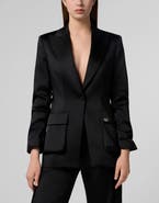 PHILIPP PLEIN Satin Cargo Fit Blazer Women