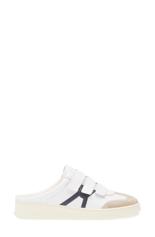 Veronica Beard Reagan Mixed Leather Triple-grip Mule Sneakers In Lily/eclipse