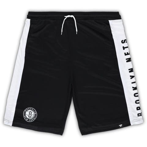 Men's Fanatics Branded Black Brooklyn Nets Big & Tall Referee Iconic Mesh Shorts