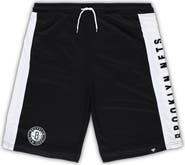 FANATICS Men's Fanatics Branded Black Brooklyn Nets Big & Tall Referee Iconic Mesh Shorts