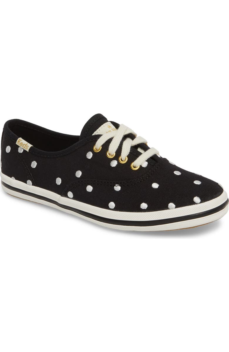 Keds<sup>®</sup> x kate spade new york champion genuine calf hair lace-up shoe, Main, color,