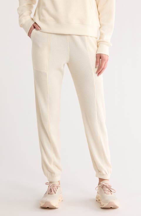 Brushed Waffle Knit Joggers