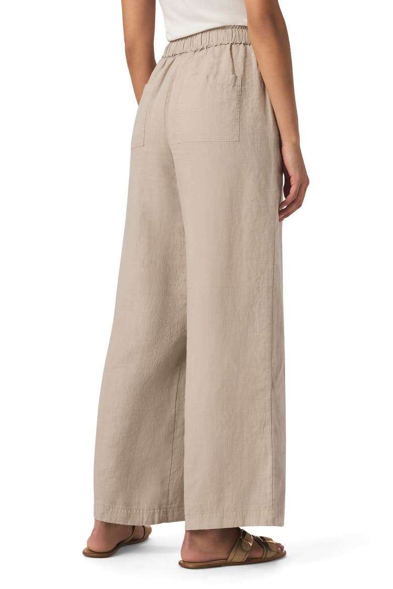 Stella Linen Drawstring Pants, Alternate, color, FAWN