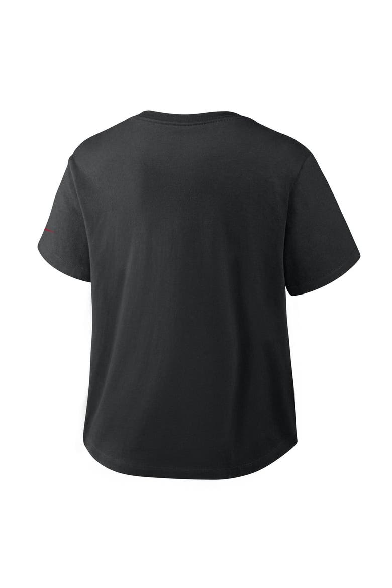 Women's Nike Black Kansas City Royals Mod Cropped T-Shirt, Alternate, color, Black