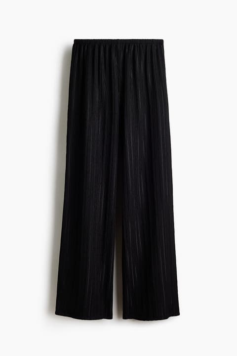Mama Pointelle-knit Drawstring Trousers