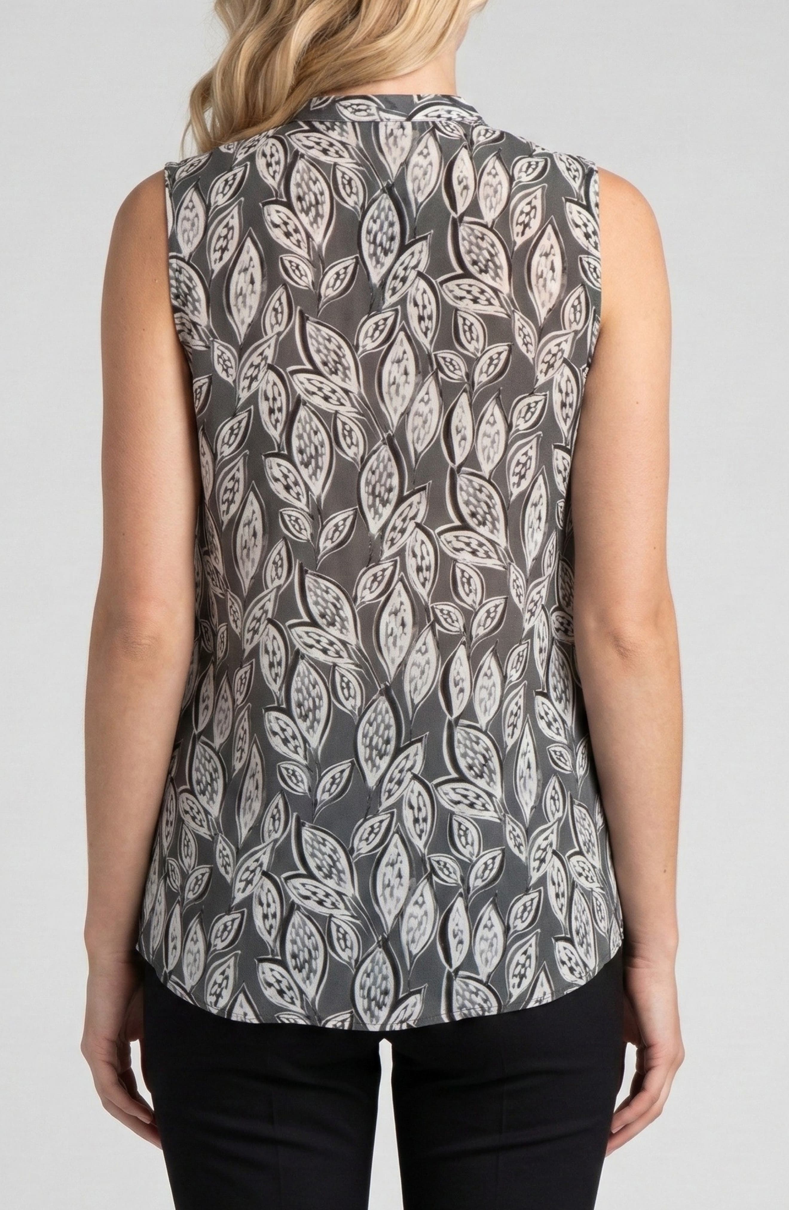 Sleeveless Button-Up Shirt - image 2