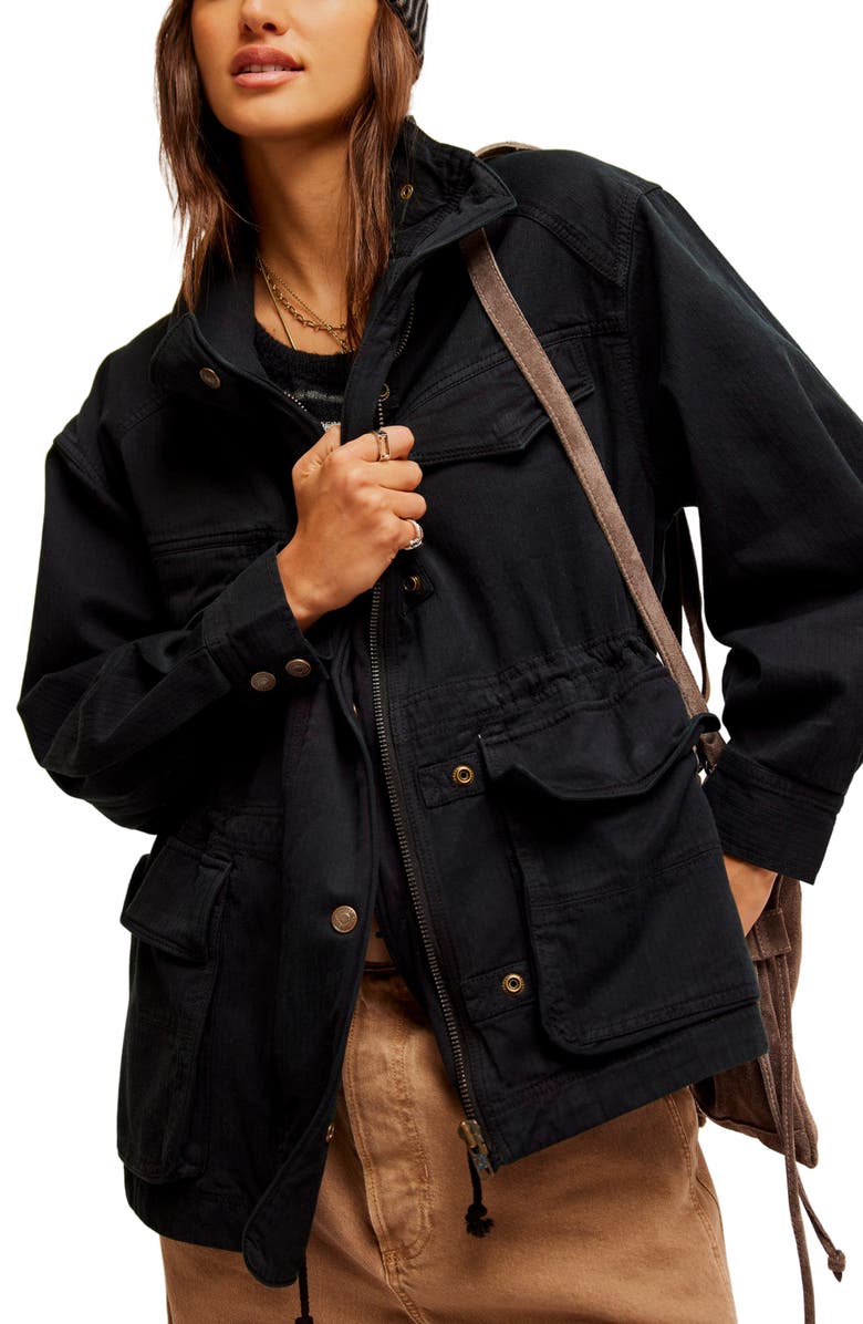 Free People Arya Cotton Twill Utility Jacket, Main, color,