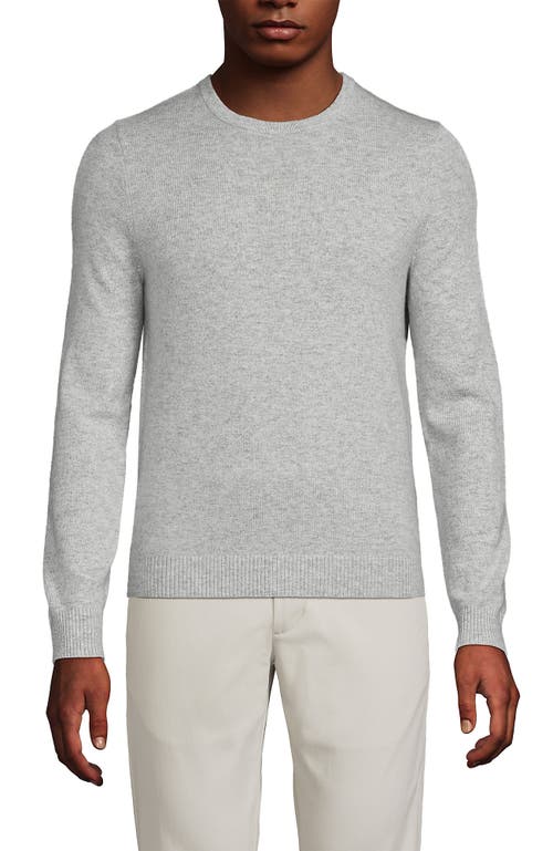 Lands' End Fine Gauge Cashmere Sweater In Gray